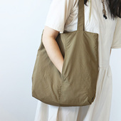 布谷森林女士新款 购物袋休闲款 超轻大容量尼龙布单肩包托特包B636