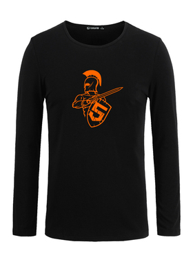 范品社 HTML5古罗马战士盾牌 前端开发三剑客程序员纯棉长袖T恤