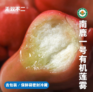 5日排！无双不二南鹿一号有机莲雾海南现摘现发热带当季新鲜水果