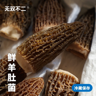 无双不二鲜羊肚菌新鲜采摘剪柄养生高原山珍菌菇鲜蘑菇煲汤