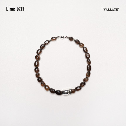 Limb掠目 Vallate·柔性拼接天然巴西茶晶串珠项链 高级松弛度假