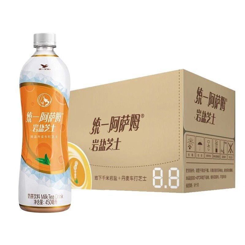 统一阿萨姆岩盐芝士精选芝士风味奶茶 450ML*15瓶奶茶饮料