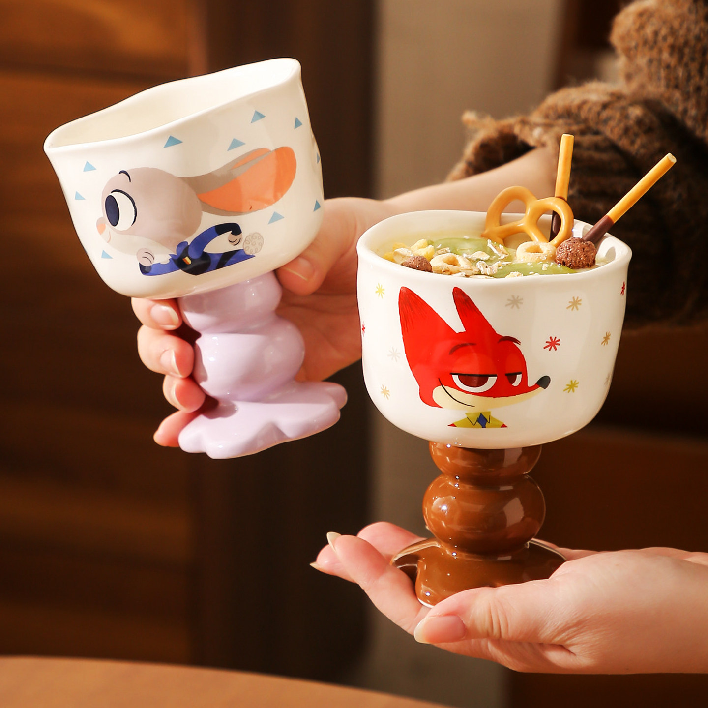 疯狂动物城朱迪尼克陶瓷马克杯