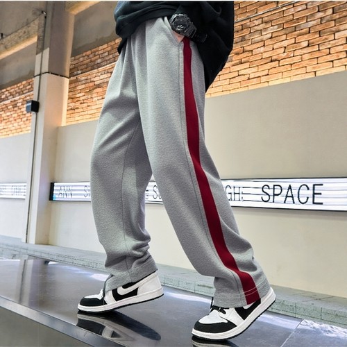 加绒加厚男童校服裤子儿童运动裤