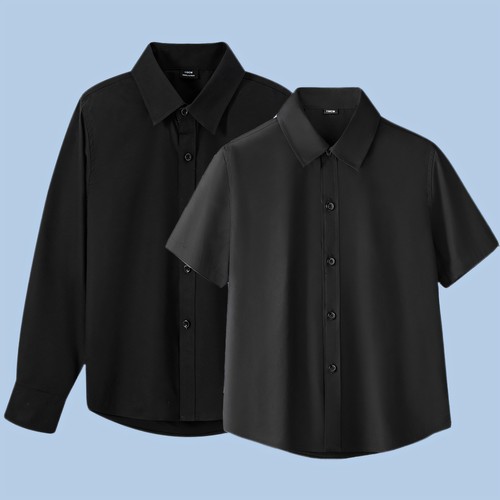 男童黑色衬衫英伦学院风表演出服