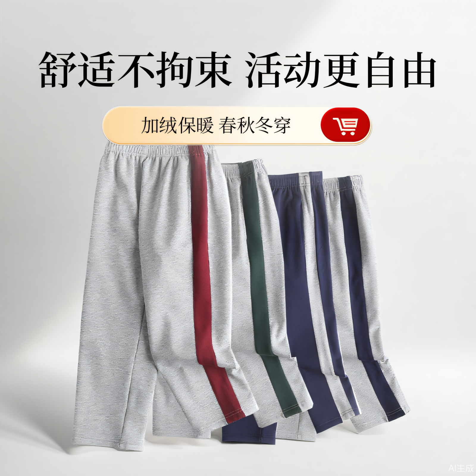 四季都有老师家长推荐纯棉校服裤