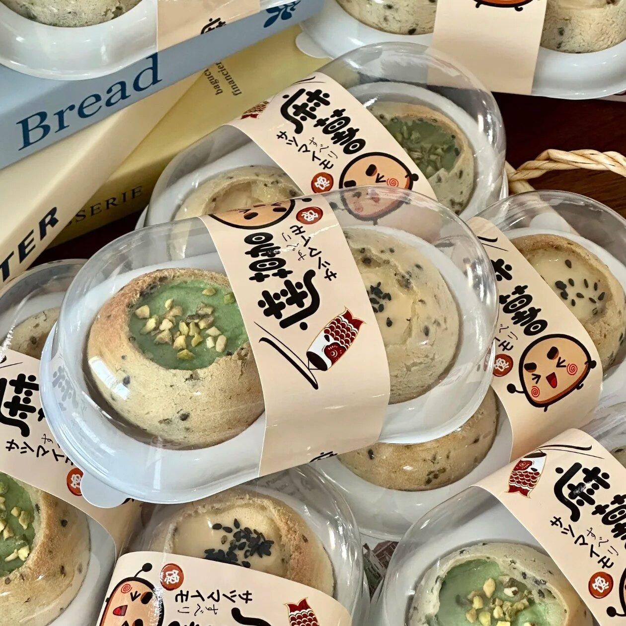 麻薯包装盒麻薯布丁贴纸天地盖盒透明塑料打包盒子图片
