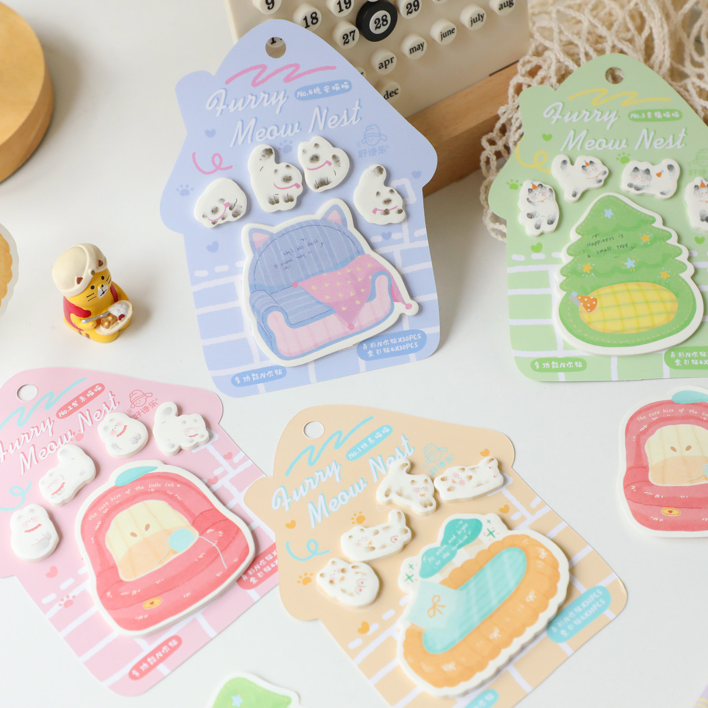 创意小猫咪软糖猫猫窝异形卡通便利贴N次贴索引贴留言素材便签纸,文具电教/文化用品/商务用品,便签本/便条纸/N次贴,淘宝优惠券,粉丝福利购,淘宝优惠卷