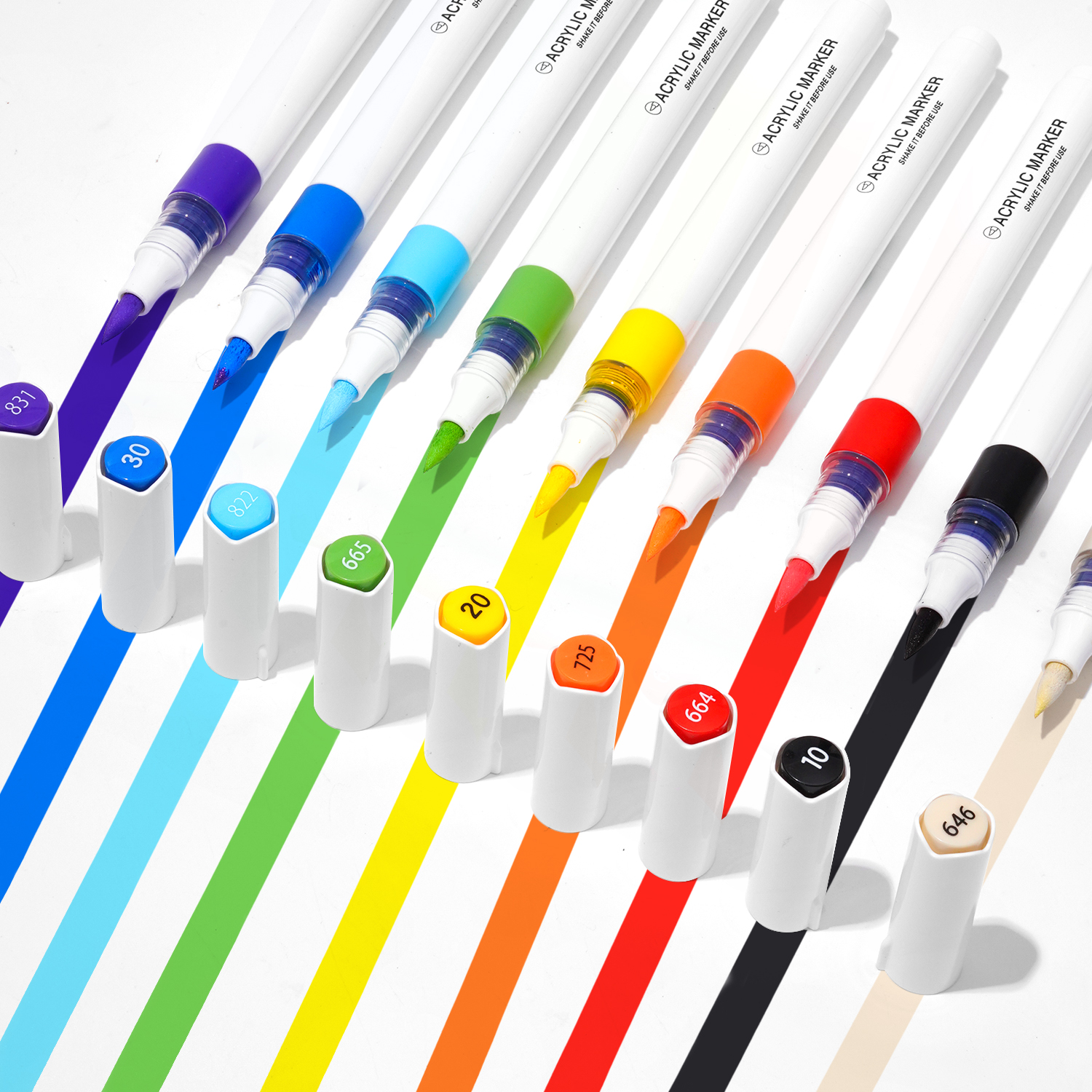 ROSYMENG直液式丙烯马克笔128色