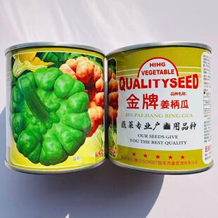 金牌姜饼瓜种子蔓生扁圆形云南姜柄瓜种子绿皮嫩南瓜小瓜种子40g