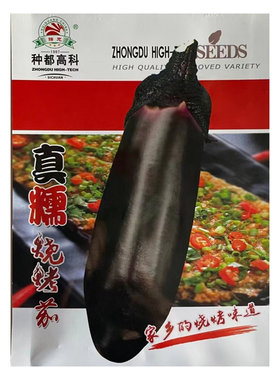 种都高科真糯烧烤茄种子短粗棒紫黑茄香糯可口肉质细嫩产量高5g装