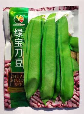 农之子绿宝刀豆种子架豆扁豆种籽宽扁四季豆荚翠绿厚肉耐高温高产