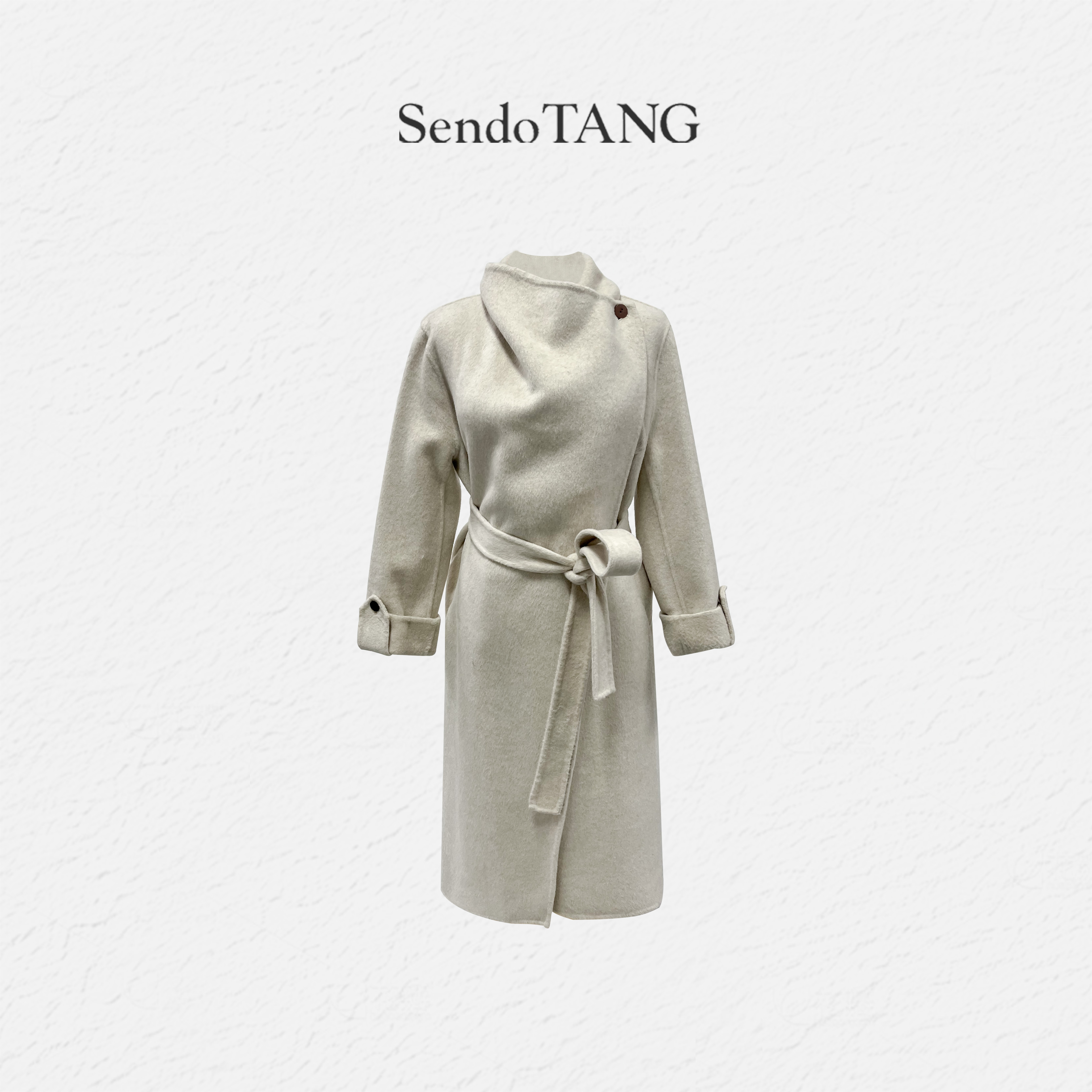 100羊毛【苍山赴雪】大衣外套遮肉胖多大码秋冬新款高级感