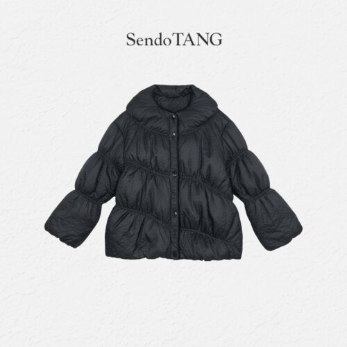 大码羽绒服【温暖呼吸】胖多女装新款遮肉时尚宽松羽绒服外套