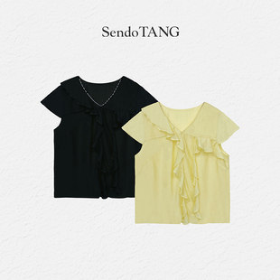 曼妙 休闲时尚 胖多女装 新款 高级感宽松百搭上衣 夏季 减龄穿搭