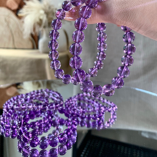 高货精品·仅几条·天然巴西紫水晶手链漏出价超值