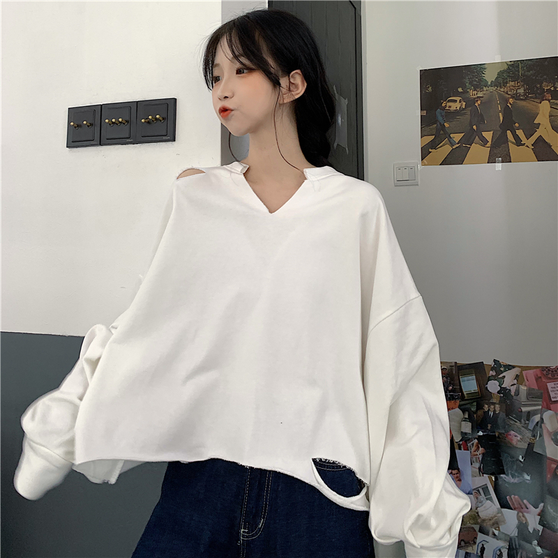 Photo 6535 Fishscale cotton fall 2020 new Korean version of broken personality short sweater women's fashion