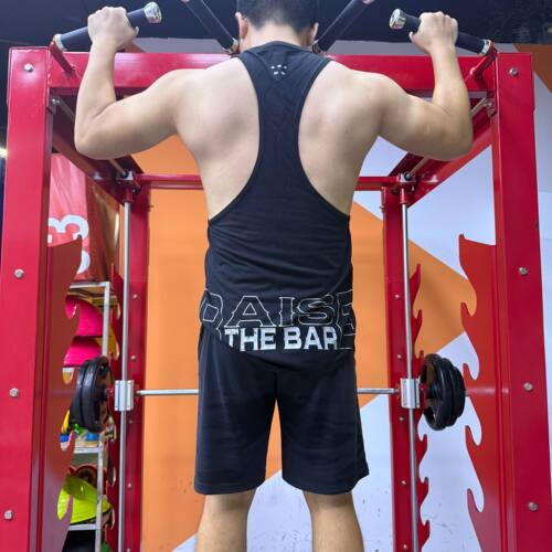 李宁男肌肉健身工字型美式背心夏季棉透气训练健身无袖T恤AVST067