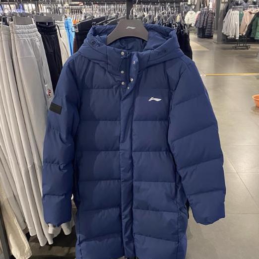 李宁男子防风羽绒服2025秋季新款鸭绒保暖休闲舒适羽绒服 AYMU573