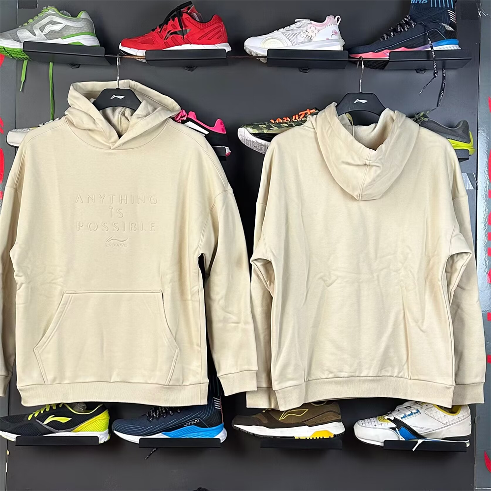 李宁卫衣男25春季连帽套头衫宽松休闲运动服潮流百搭上衣AWDT757