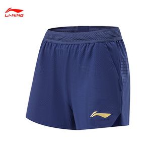 速干休闲运动裤 球服系列国家队大赛服装 AAPU048 女款 李宁运动短裤