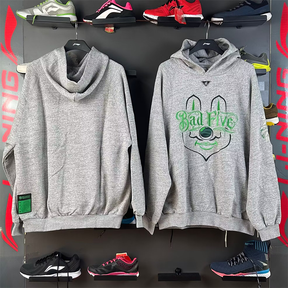 李宁宽松运动男连帽卫衣