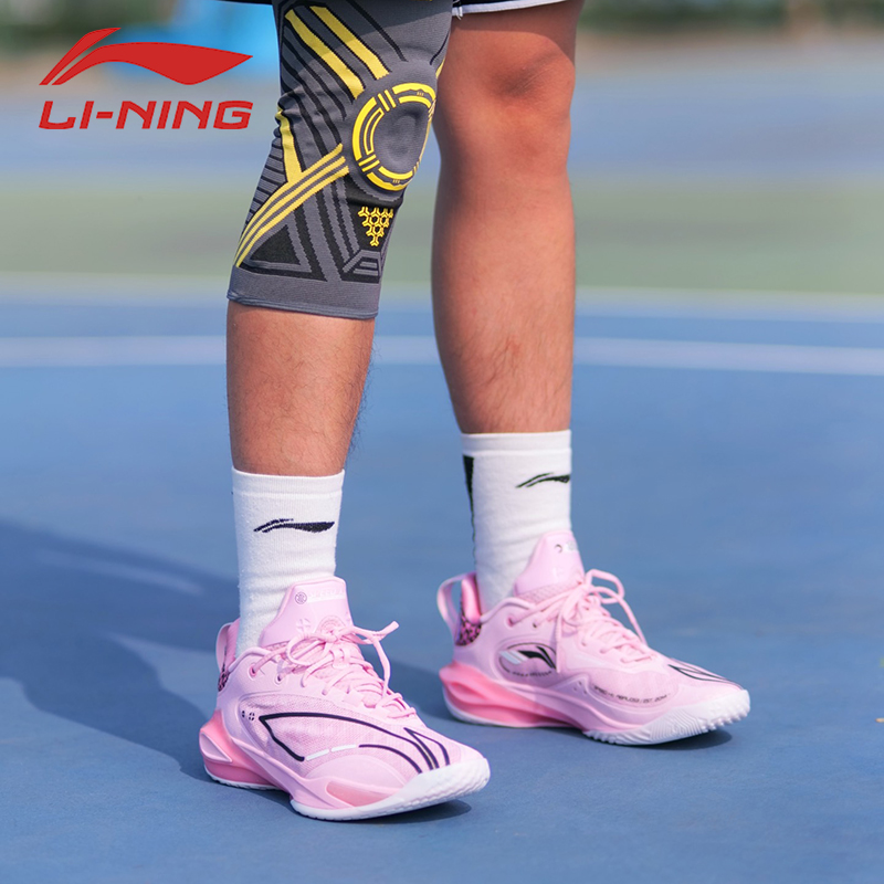 李宁闪击11篮球鞋男2025新款双䨻缓震后驱耐磨实战比赛鞋ABAU053