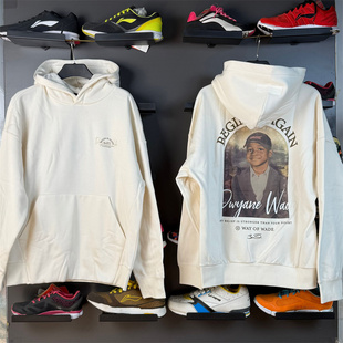 李宁男子加绒卫衣2025秋冬新款韦德系列宽松套头连帽卫衣AWDT943