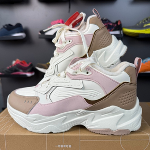 李宁LN DEFENDER加绒休闲鞋女秋冬新款保暖中帮回弹运动鞋AGCU536