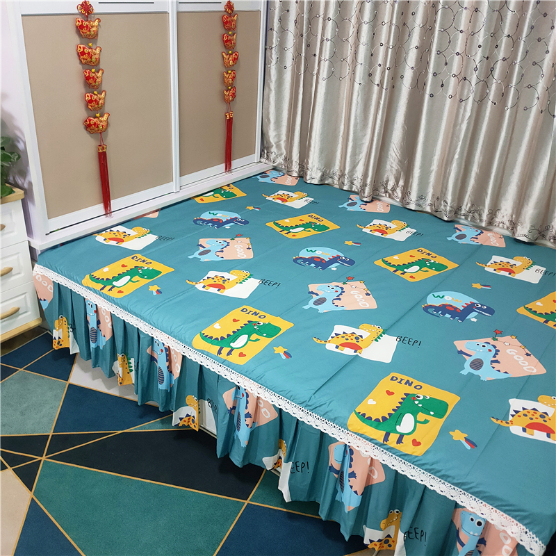 100%一面恐龙加宽优质柔软大炕单