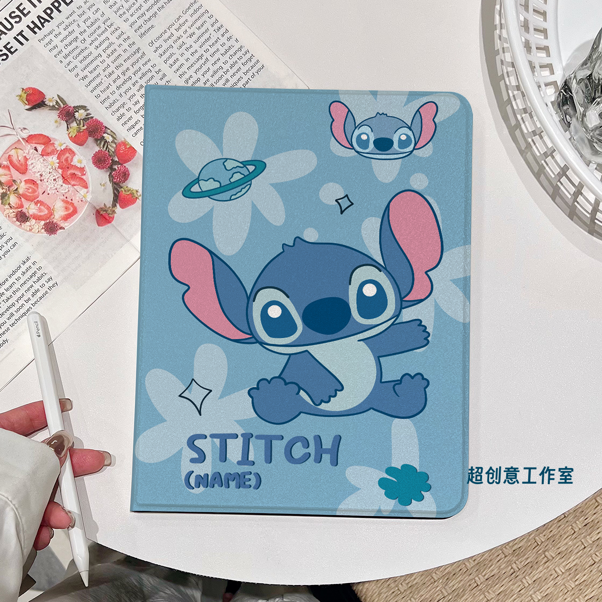 超创意书本式适用2025ipad11a16平板保护套10.9第10代2021款10.2寸air45翻盖mini67史迪仔pro11Air11软壳9.7