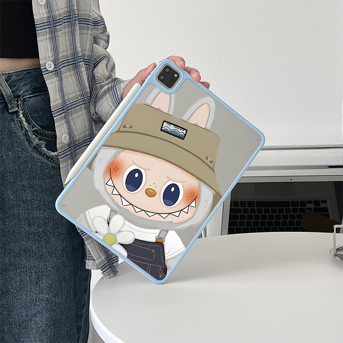 超创意适用9代无盖ipad11保护壳10代10.9小布布10.2寸亚克力air45mini76硬后壳pro11/12.9磁吸笔槽2018款9.7