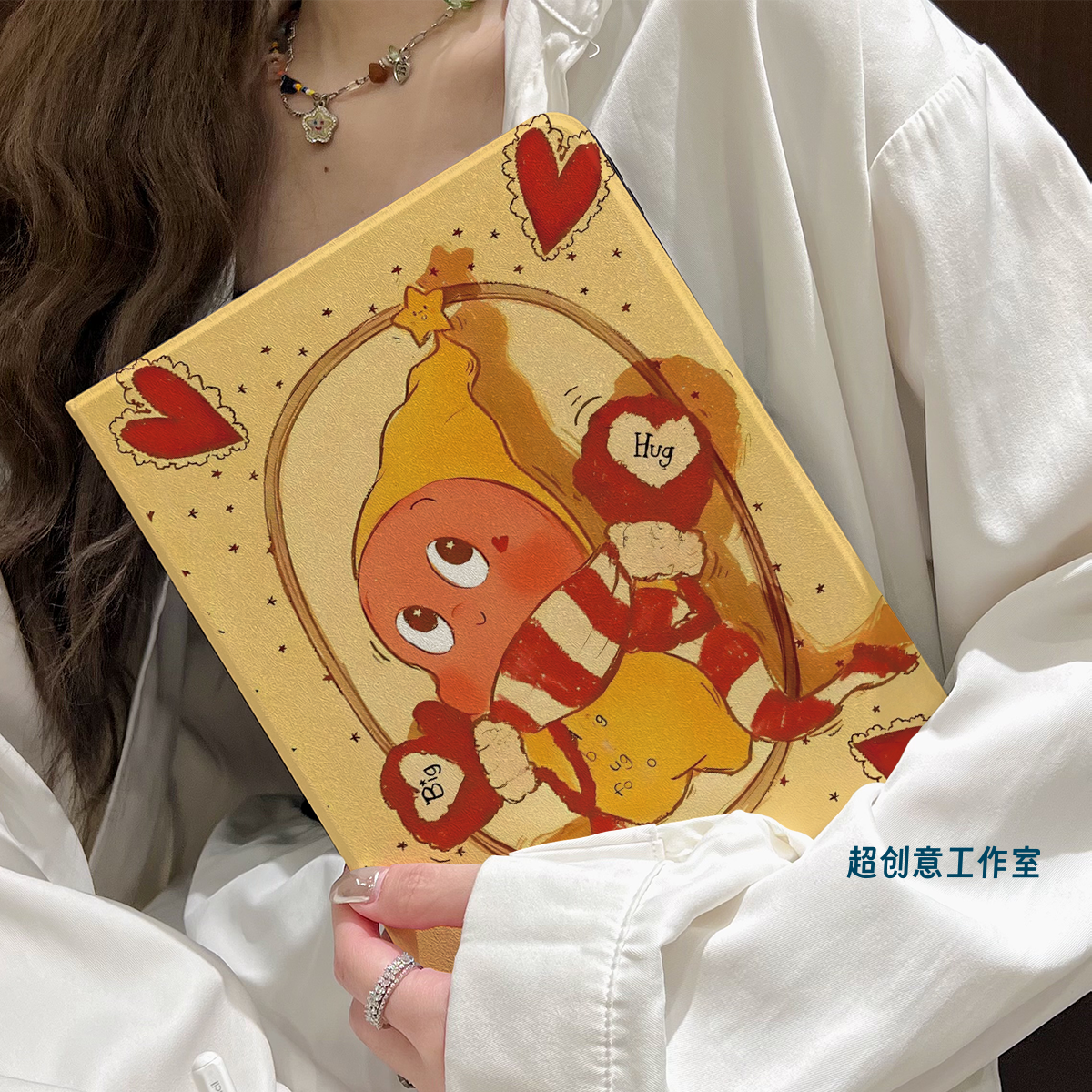 超创意书本式适用2025ipad11a16平板保护套10.9第10代2021款10.2寸air45翻盖mini67小星星pro11Air11软壳9.7