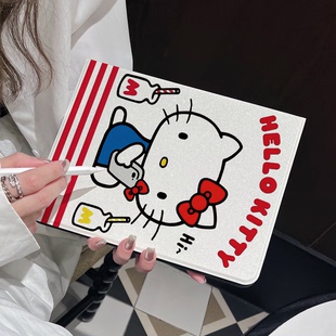 超创意书本式适用2025ipad11a16平板保护套第10代2021款9代10.2寸air45翻盖mini7凯蒂猫pro11Air11软壳9.7air