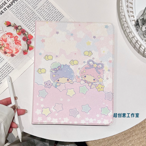 超创意书本式适用2025ipad11a16平板保护套第10代8/9代10.2寸air45翻盖mini7小星星pro11Air11软壳5/6代9.7