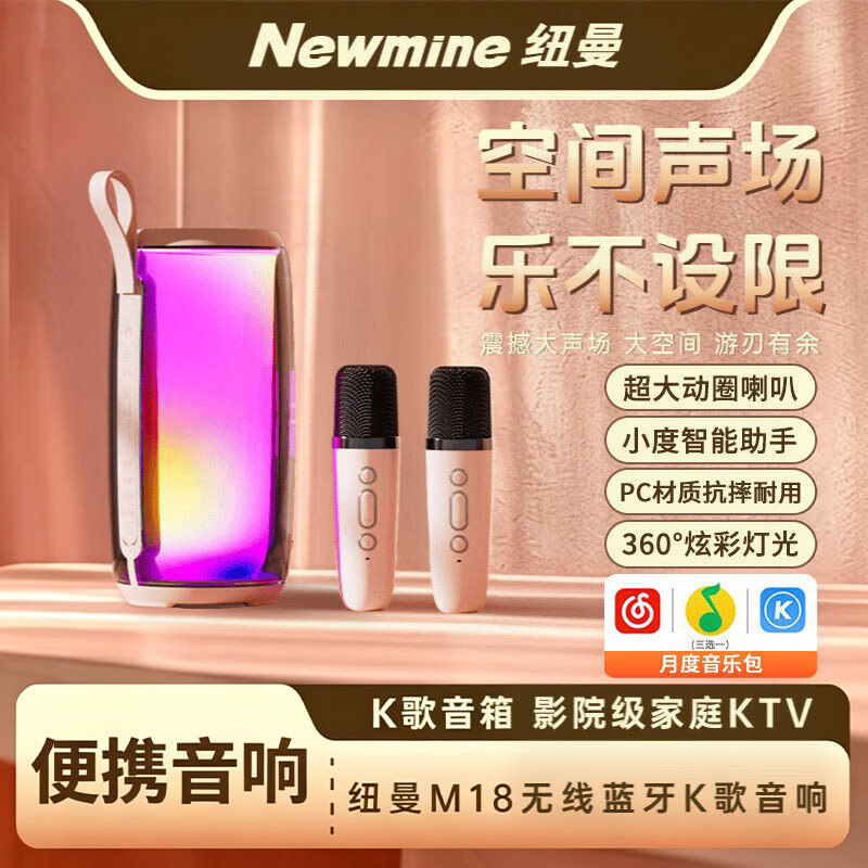 纽曼K歌音箱蓝牙双麦克风智能图片