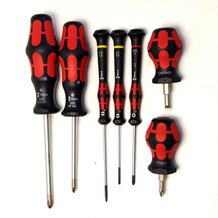 PH1 2035 PH2 红柄梅花米字十字一字螺丝刀350 WERA德国维拉限量版