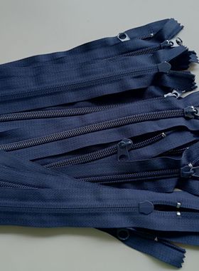 18cm深蓝色7号尼龙拉链闭口包包口袋领口门襟裤子拉锁满20元包邮