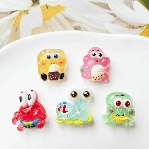 细闪海洋动物玩具儿童幼儿园diy树脂配件饰品手工创意发夹贴片