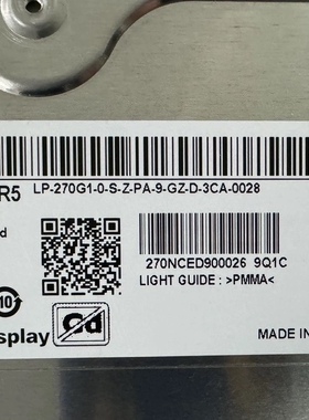LG全新原装LM270WR5-SSG1液晶屏模组4K面板27英寸显示器维修更换