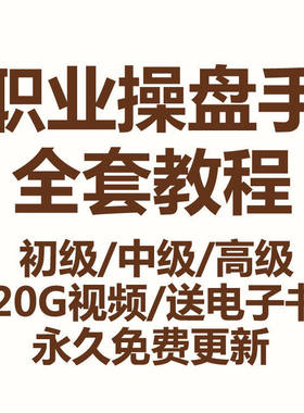 职业操盘手股票视频教程私募特训班实战法盈利模式炒培训课