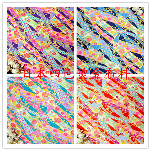 拼布DIY和风纯棉布料和服面料娃衣 面料日本 进口棉布蝴蝶结