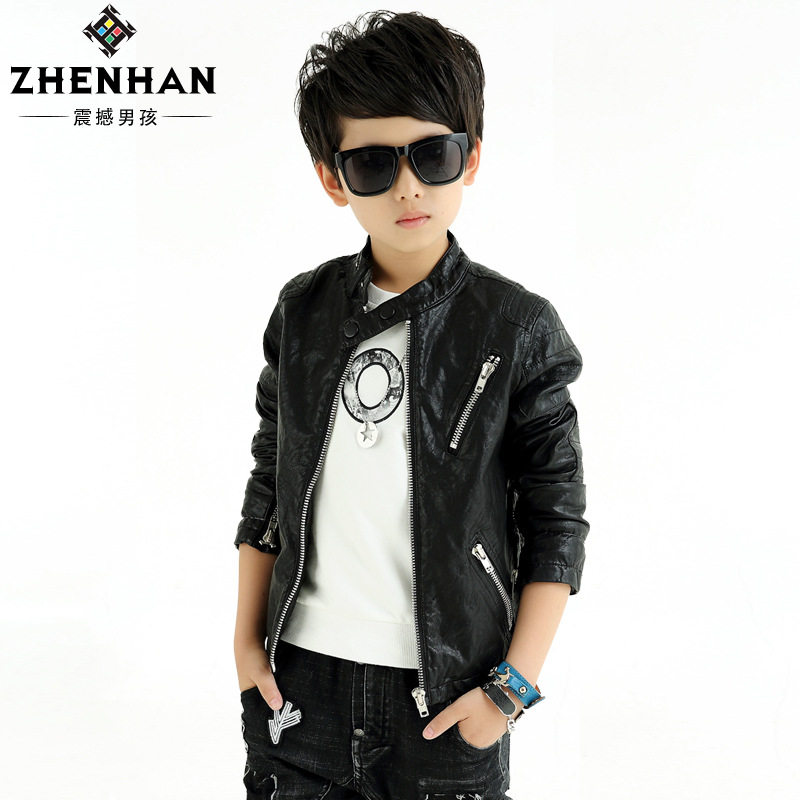 Veste pour garcon en cuir - Ref 2159328 Image 1