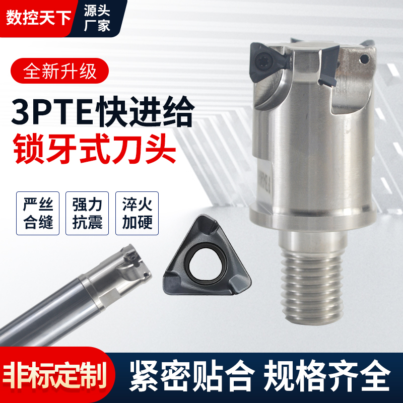 3PTE分体式螺纹头锁牙式刀头