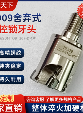 SD09锁牙式铣刀头分体螺纹刀头SDMTO9T307-DM数控抗震刀杆可换头