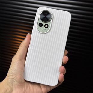 ins纯白色立体瓦楞纹适用华为Nova13手机壳不发黄光栅Nova12Ultra