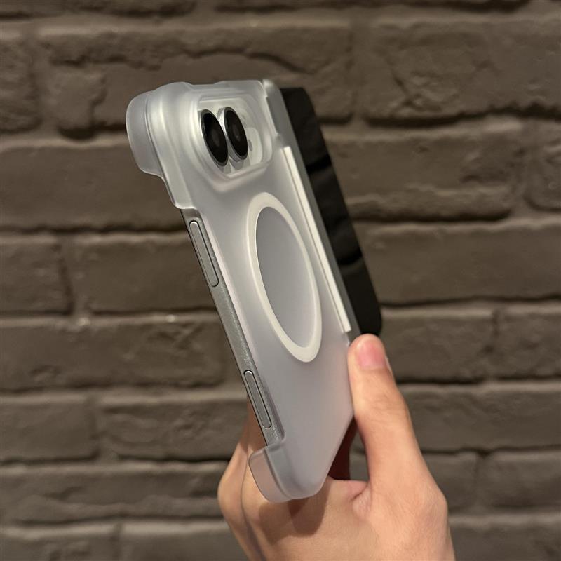 苹果Ultra磁吸冰雾磨砂透明硬壳超薄裸机感iPhone ultra适用苹果fold折叠屏阔直板保护套亚克力硬百搭高级感+