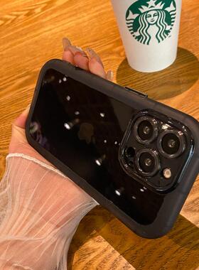 墨黑色适用华为Nova9手机壳加厚8/7Pro圆弧形6se全包5/5i防摔4软