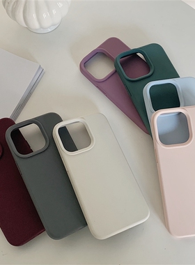 高级纯色适用小米13/12S手机壳11Ultra液态硅胶10s红米K50至尊全硅胶14高级K60至尊版k70红米K50简约k40冷淡