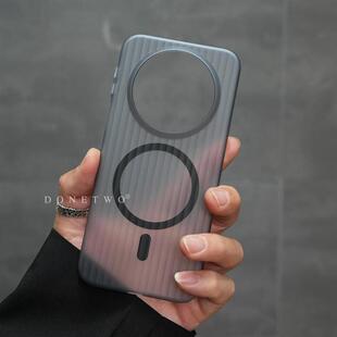 硬nova15432冰雾500荣耀magic87亚克力Ultra透明 60pro 几何条纹适用华为mate80pro手机壳70air 瓦楞光栅个性